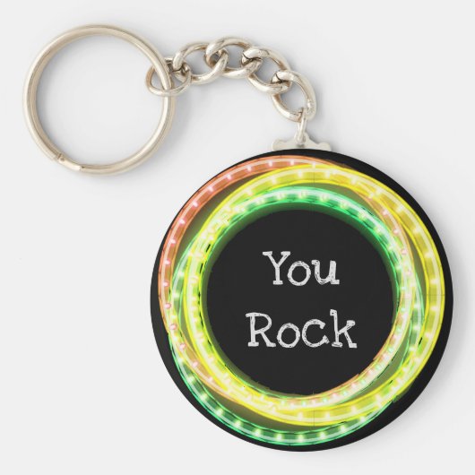 You Rock Lighted Hula Hoops Sleutelhanger (Voorkant)