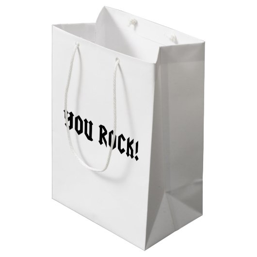 You Rock Medium Cadeauzakje (Voorkant Gekanteld)