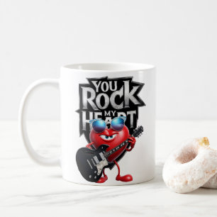 You Rock My Heart Mug – Cool Valentine Gift Koffiemok