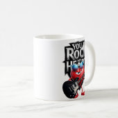 You Rock My Heart Mug – Cool Valentine Gift Koffiemok (Voorkant rechts)