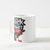 You Rock My Heart Mug – Cool Valentine Gift Koffiemok (Voorkant links)