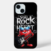 You Rock My Heart Phone Case – Music Lover Design (Achterkant)