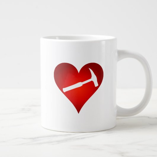 You Rock My World: Rock Hammer Heart Grote Koffiekop (Rechts)