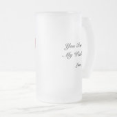 You Rock My World: Rock Hammer Heart Matglas Bierpul (Voorkant rechts)