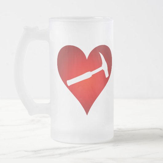 You Rock My World: Rock Hammer Heart Matglas Bierpul (Links)