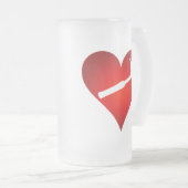 You Rock My World: Rock Hammer Heart Matglas Bierpul (Voorkant rechts)