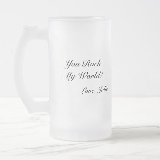 You Rock My World: Rock Hammer Heart Matglas Bierpul (Links)