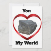 You Rock My World Valentijn’s Day Kaart (Voorkant)