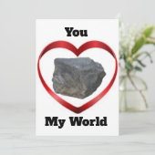 You Rock My World Valentijn’s Day Kaart (Staand voorkant)
