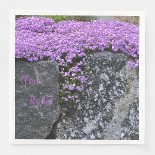 You Rock Paarse Phlox Servet (Voorkant)