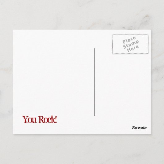 You Rock postkaart (Achterkant)