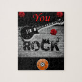 You Rock Red Guitar kinder puzzel Legpuzzel (Verticaal)