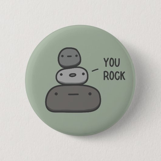You Rock Ronde Button 5,7 Cm (Voorkant)