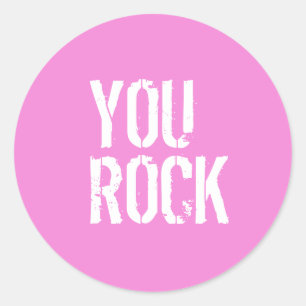 You Rock - Ronde Sticker