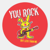 You Rock Ronde Sticker (Voorkant)
