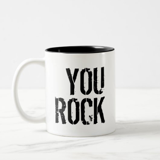 You Rock - Tweekleurige Koffiemok (Links)