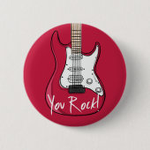 You Rock Valentijnsdag Button (Voorkant)