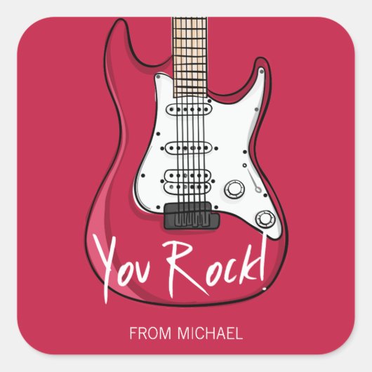 You Rock Valentijnsdag Stickers (Voorkant)
