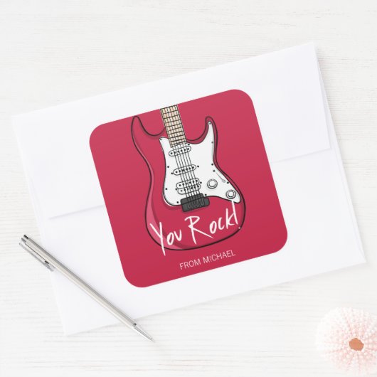 You Rock Valentijnsdag Stickers (Envelop)