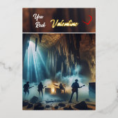 You Rock, Valentine flat card Folie Feestdagenkaart (Voorkant)