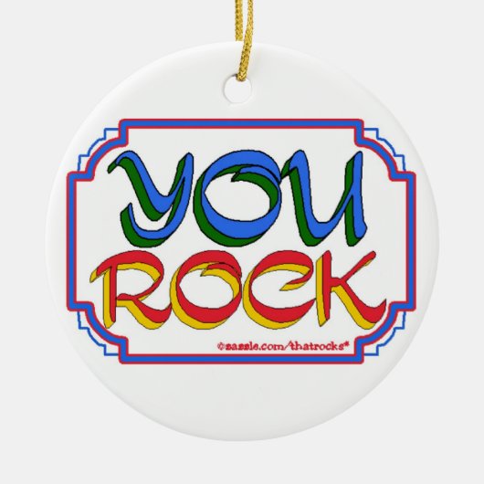 You Rock-versiering Keramisch Ornament (Voorkant)