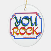 You Rock-versiering Keramisch Ornament (Links)