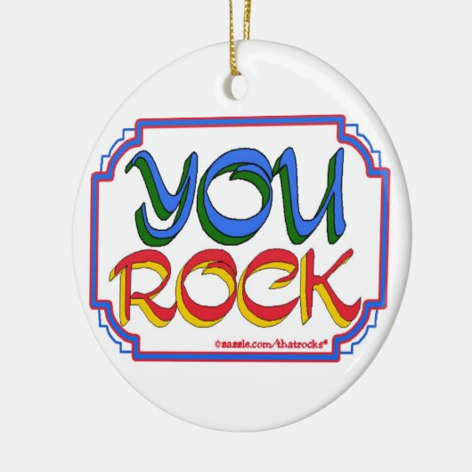 You Rock-versiering Keramisch Ornament (Links)