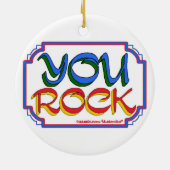 You Rock-versiering Keramisch Ornament (Achterkant)