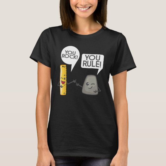 You Rock You Rule Shirt - Schattigee Grote Rocker (Voorkant)