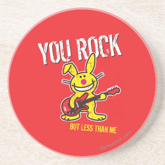 You Rock Zandsteen Onderzetter (Voorkant)
