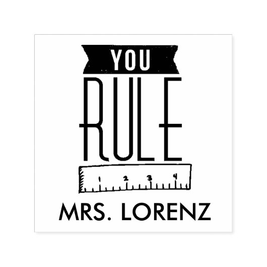 YOU RULE Teacher stempel (Design)
