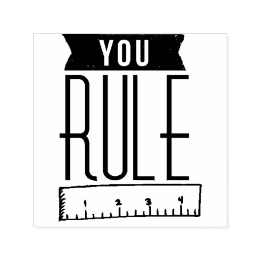 YOU RULE Teacher stempel (Design)