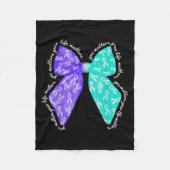 You S Your Life S Suicide Prevention Awareness  Fleece Deken (Voorkant)