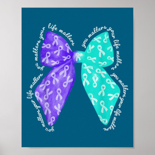 You S Your Life S Suicide Prevention Awareness  Poster (Voorkant)