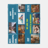 You said: Best Grandpa Ever Photo Collage  Fleece Deken (Voorkant)
