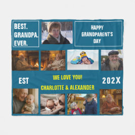You said: Best Grandpa Ever Photo Collage  Fleece Deken