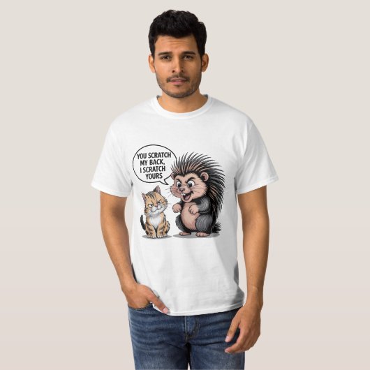 You Scratch My Back Cute Funny T-Shirt Gift For Hi (Voorkant volledig)