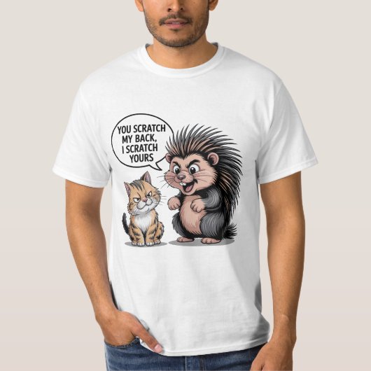 You Scratch My Back Cute Funny T-Shirt Gift For Hi (Voorkant)
