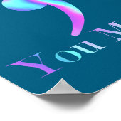 You Semicolon Cat Suicide Mental Health Awareness  Poster (Hoek)