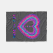 You Semicolon Heart Suicide Prevention Awareness Fleece Deken (Voorkant (Horizontaal))