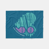 You Semicolon Suicide Prevention Awareness Month  Fleece Deken (Voorkant (Horizontaal))