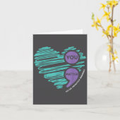 You Semicolon Suicide Prevention Awareness Month  Kaart (Gele Bloem)