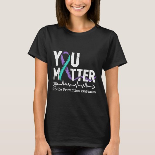 You Semicolon Suicide Prevention Awareness Week  T-shirt (Voorkant)