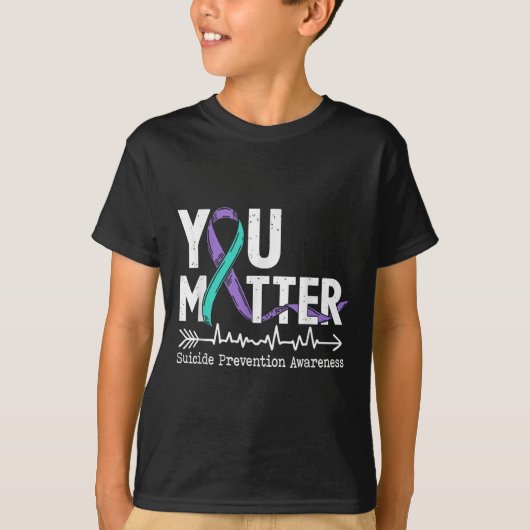 You Semicolon Suicide Prevention Awareness Week  T-shirt (Voorkant)