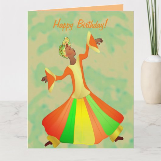 You Shine Black Dancer African American Birthday Kaart (Voorkant)