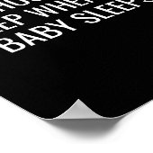 You Should Just Sleep When The Baby Funny New Pare Poster (Hoek)