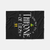 You Sit On A Throne Of Lies! Funny Christmas Fake  Fleece Deken (Voorkant (Horizontaal))