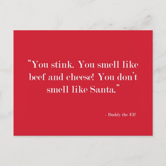 You smell like beef Postcard Feestdagenkaart (Voorkant)