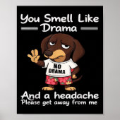 You Smell Like Drama And A Headache Please Get Awa Poster (Voorkant)