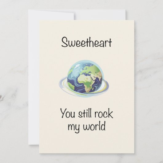 You Still Rock My World Valentine Postcard Feestdagenkaart (Voorkant)